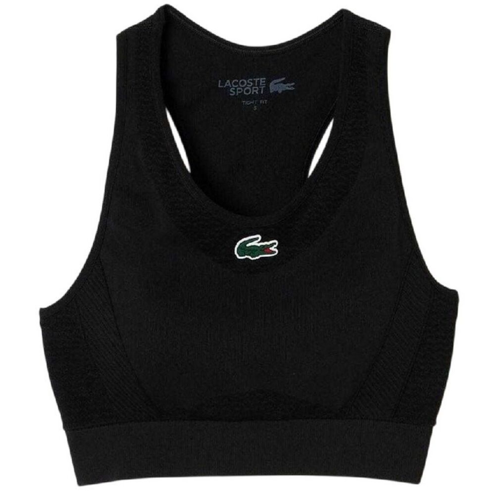 Lacoste Womens/Ladies Stretch Sports Bra / Black